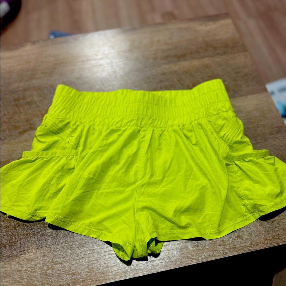 Free People | Get Your Flirt On Shorts Lime